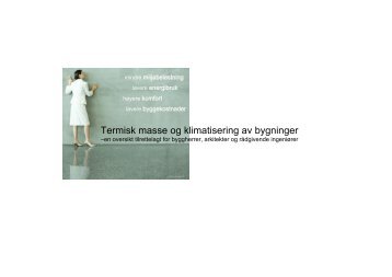 Termisk masse og klimatisering av bygninger - Bygg uten grenser