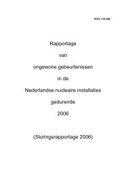 Overzicht storingen in Nederlandse nucleaire installaties 2006 [pdf]