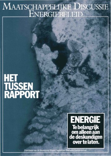 Tussenrapport, met tekst over de energiescenario's [pdf]