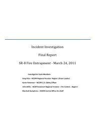 Incident Investigation Final Report SR-8 Fire ... - Wildland Fire