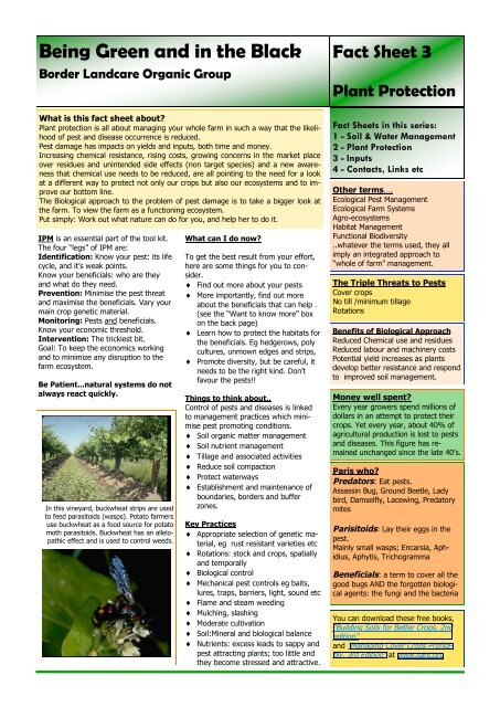 Fact Sheet 3 Plant Protection Granitenet