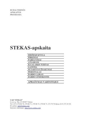 STEKAS-apskaita - Tax.lt