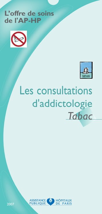 Les consultations d'addictologie - Tabac - Crifip