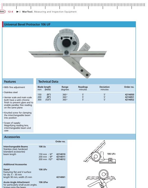 Bevel protractor 2024