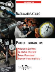 GAGEMAKER CATALOG PRODUCT INFORMATION