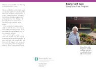 Kaaterskill Care - Columbia Memorial Hospital