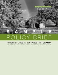 POLICY BRIEF - PROFOR