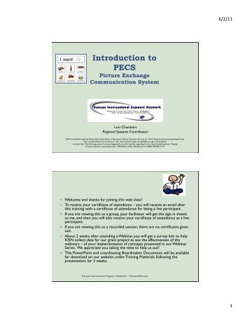 Powerpoint Handout - Kansas Technical Assistance Network (TASN ...