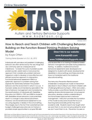 How to Reach and Teach Children with Challenging Behavior