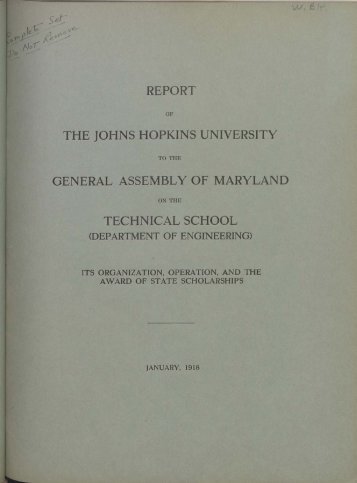 January 1918 - Johns Hopkins University