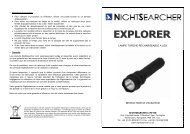 lampe torche rechargeable a led instructions d ... - Nightsearcher Ltd