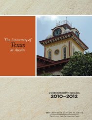 Office of the Registrar - The University of Texas at Austin