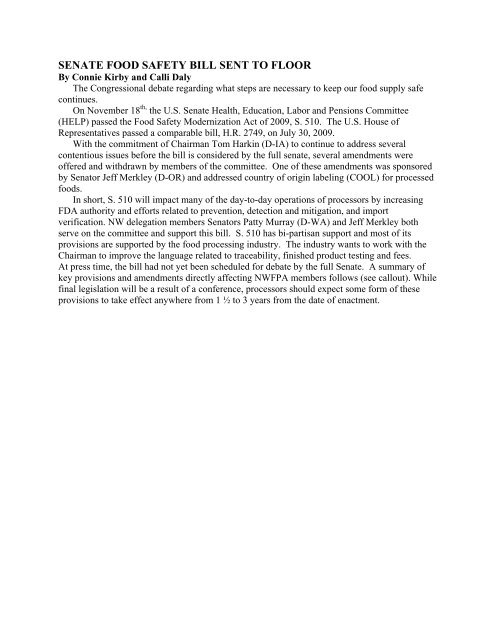 Senate Food Safety Bill 11-24-09.pdf