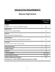 LAKE ELSINORE UNIFIED SCHOOL DISTRICT - Elsinore High School