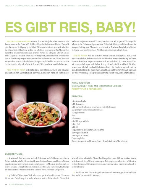 Preview-Ausgabe - Feed Magazin