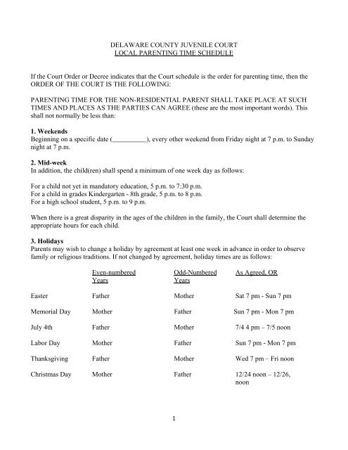 parenting-time-per-court-rule-delaware-county-ohio