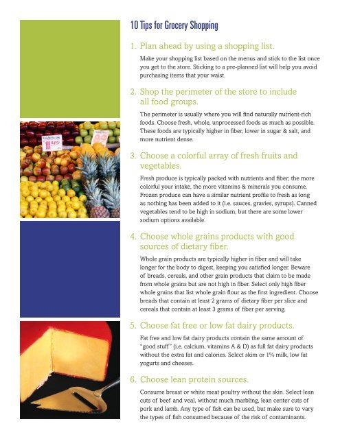 Tips for Grocery Shopping [PDF]