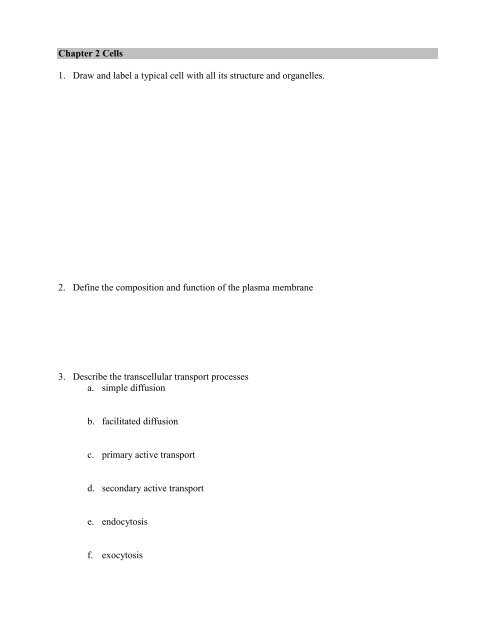 Trifecta Anatomy Homework 1 (Ch1,2,4,5)
