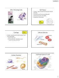 Cells: The Living Units Cell Theory Cytology Cellular Diversity ...