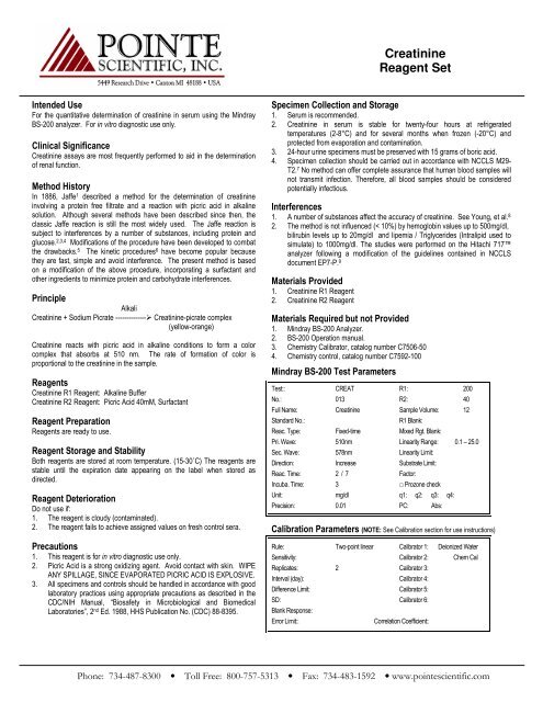 12-C7539-98 - Pointe Scientific, Inc.