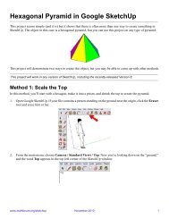 Hexagonal Pyramid in Google SketchUp - 3DVinci