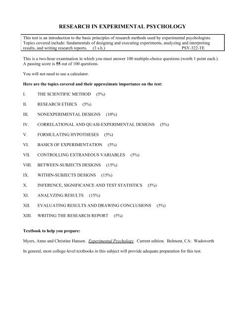 college psychology research topics