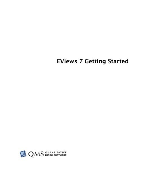 EViews 7 Getting Started.pdf