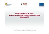 ODREÄIVANJE NORME NAVODNJAVANJA PRIMENOM MODELA ...