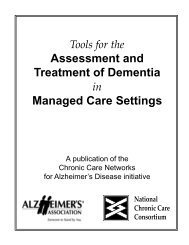 Tools for the Assessment and Treatment of Dementia in ... - GeroNet
