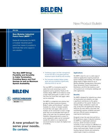 Download the new product bulletin (PDF) - IndustrialENET