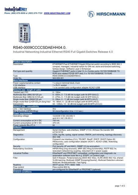 RS40-0009CCCCSDAEHH04.0. - IndustrialENET