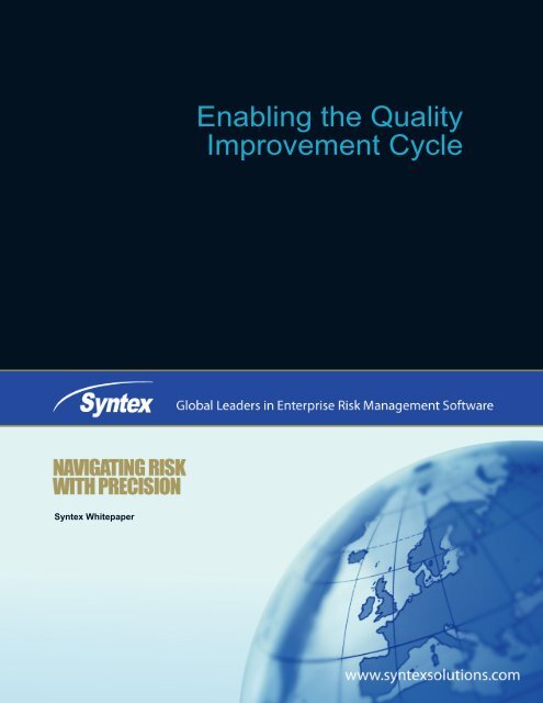Improving Quality While Managing Risk-Related ... - ISSSource