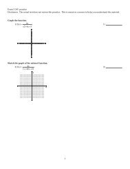 Exam 3 245 practice Disclaimer. The actual test does not mirror this ...