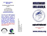 NMCA brochure 2011.pub - Northeastern Mosquito Control ...