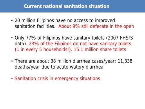 Sanitation in the Philippines