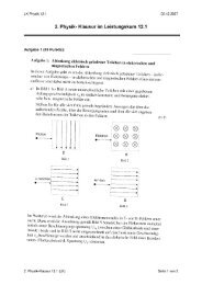 2. Physik- Klausur im Leistungskurs 12.1 - Doc Schroeder