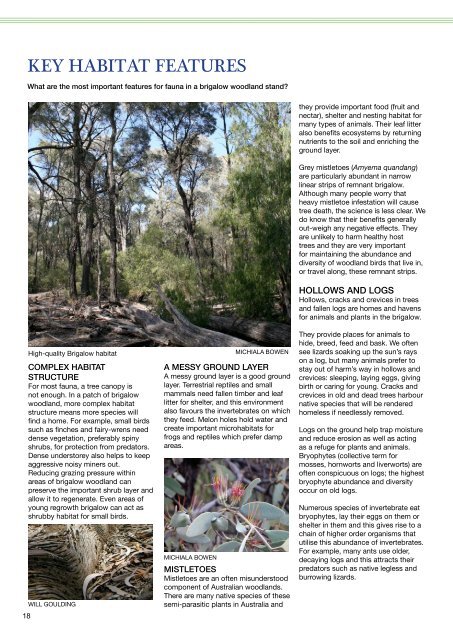 Conserving Biodiversity in Brigalow Regrowth - School of ...