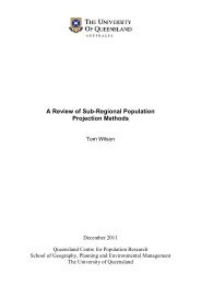 A Review of Sub-Regional Population Projection Methods