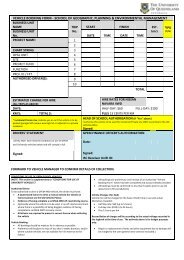 GPEM Vehicle Booking Form - School of Geography, Planning and ...