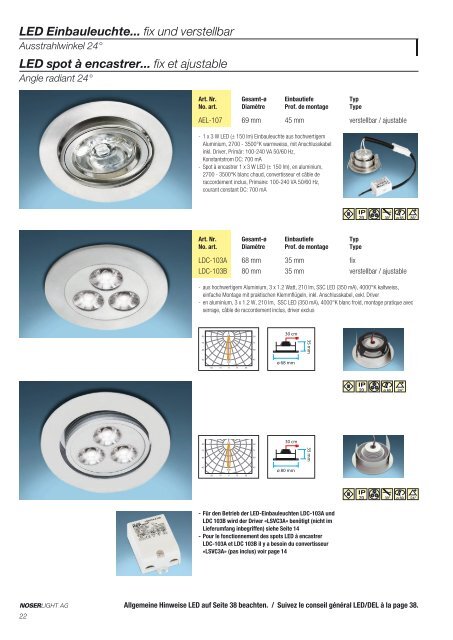 LED-Lampen - NOSERLIGHT AG, Ottenbacherstrasse 25, CH-8909 ...