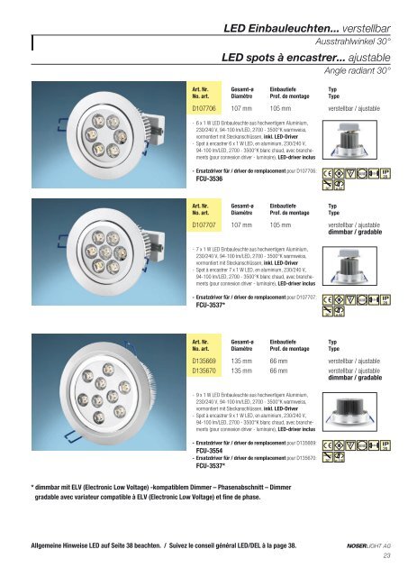 LED-Lampen - NOSERLIGHT AG, Ottenbacherstrasse 25, CH-8909 ...