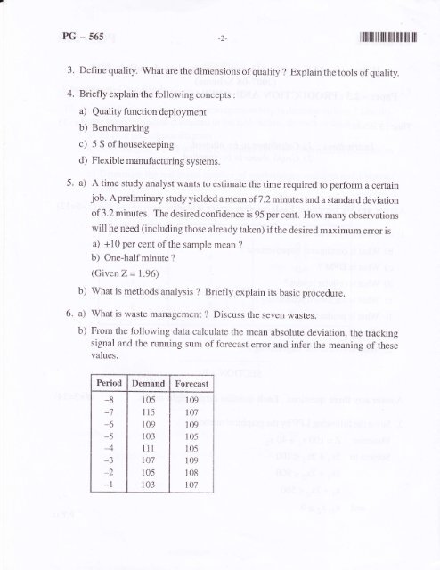 Paper - 2.3: PRODUCTION AND OPERATIONS ... - Surana college