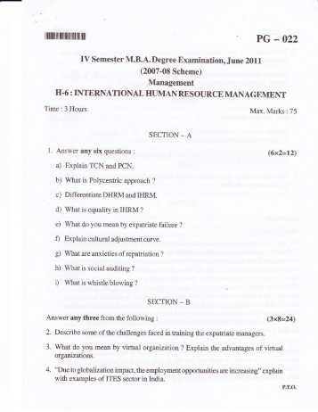 Paper - H.6 : INTERNATIONAL ... - Surana college