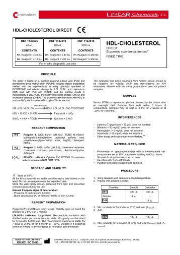 HDL-CHOLESTEROL - Linear