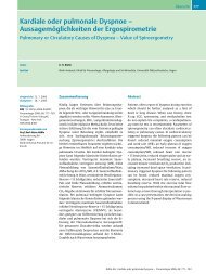 Kardiale oder pulmonale Dyspnoe ± Aussagemöglichkeiten der ...