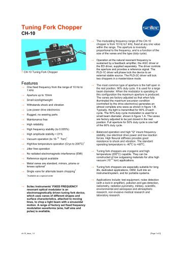 Tuning Fork Chopper - Scitec Instruments Ltd - UK.COM