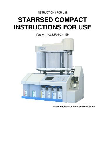 COMPACT INSTRUCTIONS FOR USE - Mechatronics home