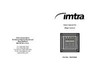 Owners Manual - Imtra