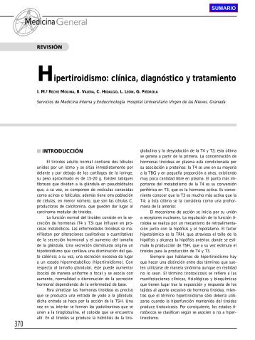 370 Hipertiroidismo: clÃ­nica, diagnÃ³stico y tratamiento - Revista ...