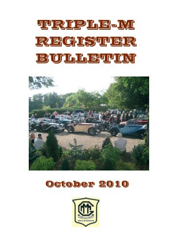 MGoct10 Bulletin no 57 - The Triple-M Register